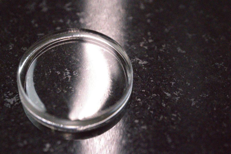 Single-cavity silicone dome lens, macro detail
